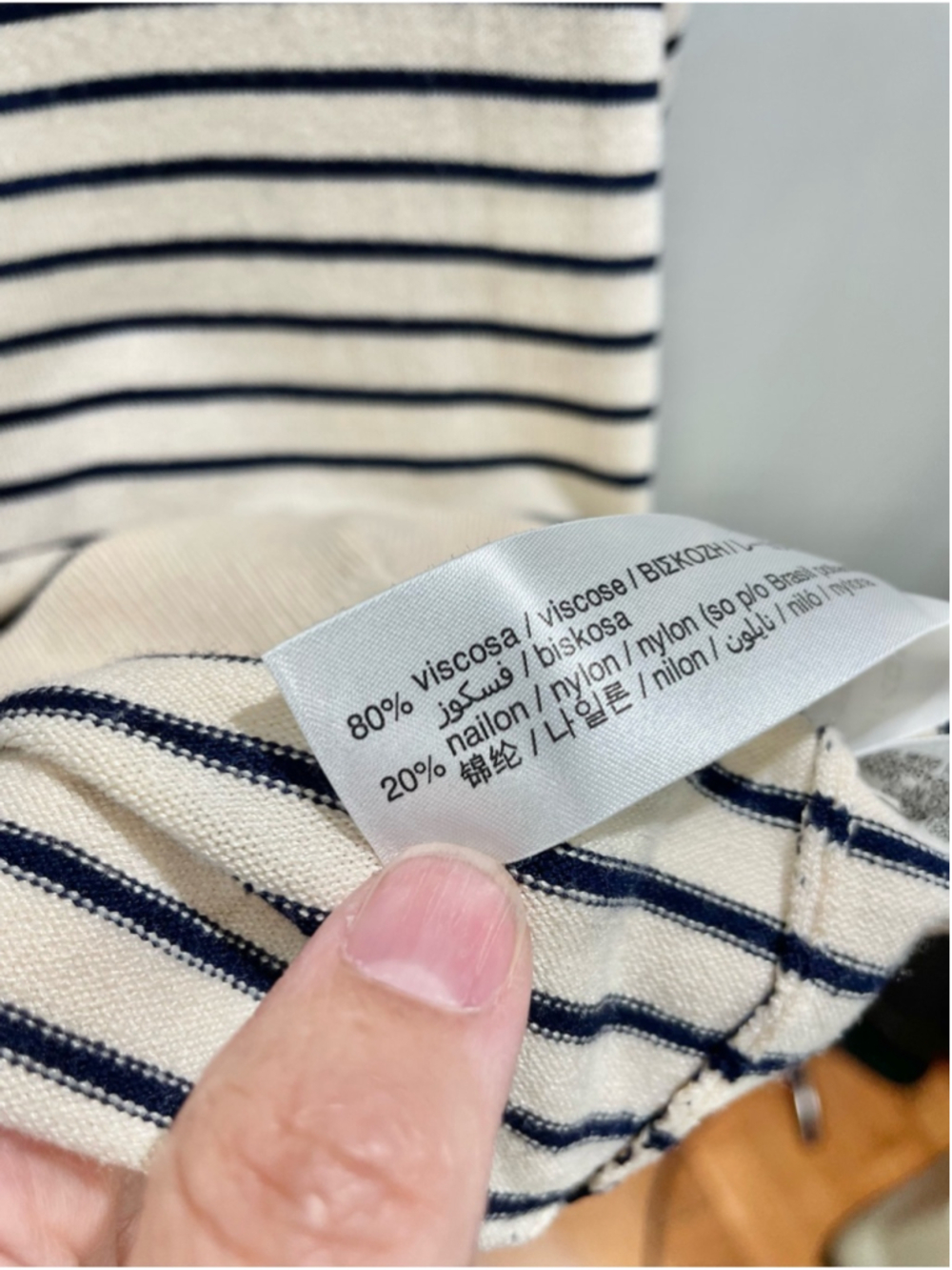 NEW Zara Cream Breton Boatneck Sweater Size XS (fits S) - Picture 7 of 7